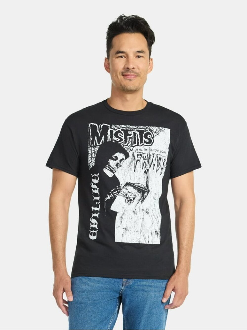 Misfits Men's and Big Men's Fangs Graphic Tee with Short Sleeves